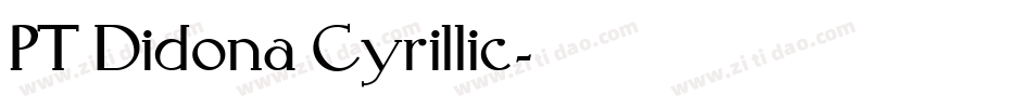 PT Didona Cyrillic字体转换